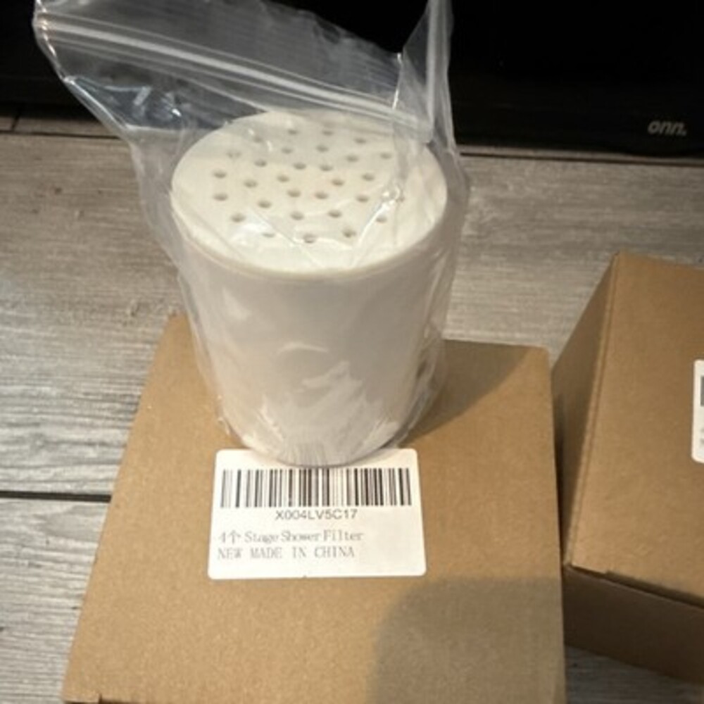 4-Stage Shower Head Filter, Universal Thread, Screw-In Plastic Matte X004LV5C17